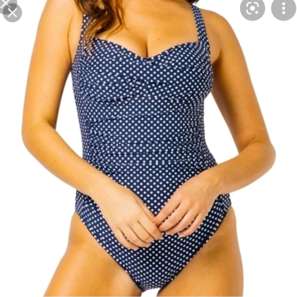 Nip Tuck Joanne swimsuit polka dot one piece US size 4
